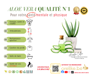 Et si tu prenais enfin soin de toi… naturellement ?
Énergie | Articulations | Digestion | Peau | Bien-être global
L’Aloe Vera n°1 au monde t’aide à retrouver équilibre et vitalité, au quotidien.
Pour ton corps, ton mental… et même tes animaux
–5 à –30 % À VIE en commandant via mon lien perso
Clique ici https://thealoeveraco.shop/EGF4vaeX
Qualité premium
Résultats visibles
Satisfait ou remboursé
Prends soin de toi maintenant. Ton corps te dira merci.
Aurélie Collin
0032 495 76 48 92